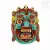 Mahakala maszk fából - kicsi - kő borítással - 15 cm