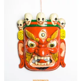 Mahakala maszk fából, óriás méretű