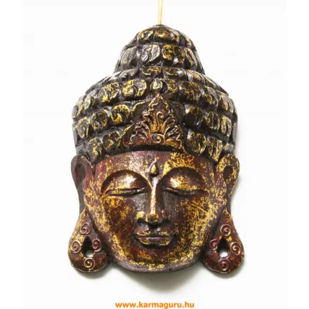 Buddha maszk színes - 20 cm