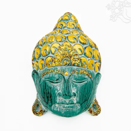 Buddha maszk színes - 20 cm