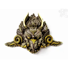 Garuda rezin maszk, vésett, 17 cm