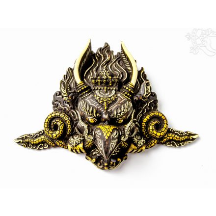 Garuda rezin maszk, vésett, 17 cm