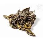 Garuda rezin maszk, vésett, 17 cm