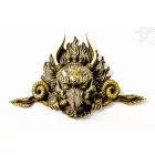 Garuda rezin maszk, vésett, 22 cm