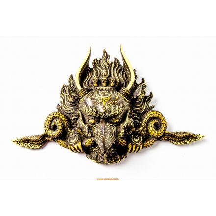 Garuda rezin maszk, vésett, 22 cm