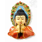 Üdvözlő Buddha maszk - kézzel festett