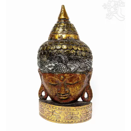 Buddha maszk falra és asztalra - 50 cm, vörös