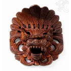 Faragott fa Barong maszk - 17 cm