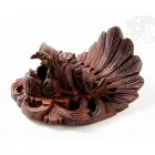 Faragott fa Barong maszk - 17 cm
