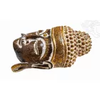 Buddha maszk fa faragott, széles - 40 cm