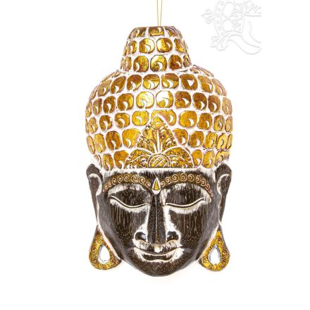 Buddha maszk fából faragott - 40 cm