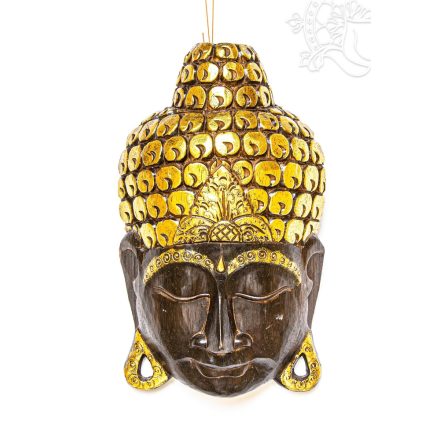 Buddha maszk fából faragott - 40 cm