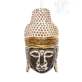 Buddha maszk fa faragott - 50 cm