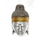 Buddha maszk fa faragott - 50 cm
