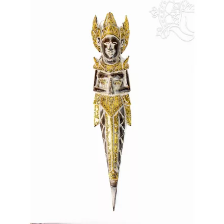 Bali istennő faragott fali dísz - 50 cm