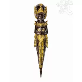 Bali istennő faragott fali dísz - 50 cm