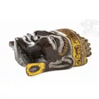 Buddha maszk fa faragott - 25 cm