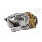 Buddha maszk fa faragott - 25 cm