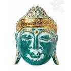Buddha maszk fa faragott - 25 cm