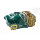 Buddha maszk fa faragott - 25 cm