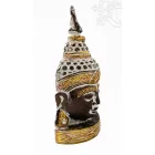 Buddha maszk fa faragott falra és asztalra - 35 cm