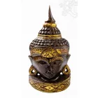 Buddha maszk fa faragott falra és asztalra - 35 cm