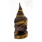 Buddha maszk fa faragott falra és asztalra - 35 cm