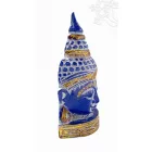Buddha maszk fa faragott falra és asztalra - 35 cm