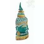 Buddha maszk fa faragott falra és asztalra - 35 cm