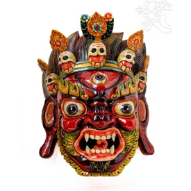 Mahakala maszk - kézműves remekmű 45 cm