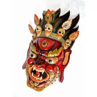 Mahakala maszk - kézműves ritkaság, 84 cm