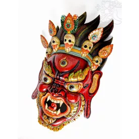 Mahakala maszk - kézműves ritkaság, 84 cm