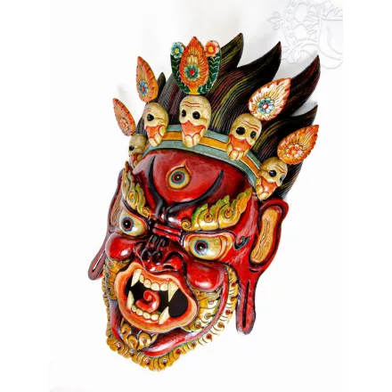 Mahakala maszk - kézműves ritkaság, 84 cm