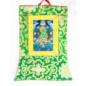 Zöld Tara thanka jellegű falikép