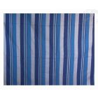Szőtt, csíkos ágytakaró kék, falidísz - 220x260
