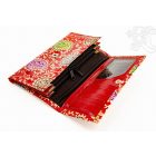 Színes, kinyitható pénztárca - bőr