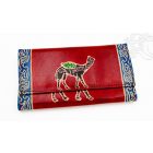 Színes, kinyitható pénztárca - bőr