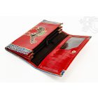 Színes, kinyitható pénztárca - bőr