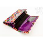 Színes, kinyitható pénztárca - bőr