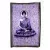 Buddhás ágytakaró, falidísz, lila - 139 x 200