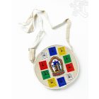 Kerek kender válltáska- kalachakra-mantrák