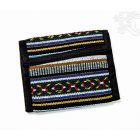 Színes csíkos nepáli pénztárca - közepes