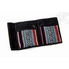 Színes csíkos nepáli pénztárca - közepes