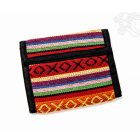 Színes csíkos nepáli pénztárca - közepes