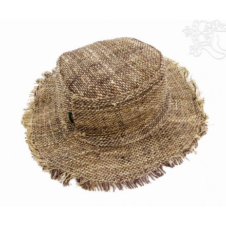 Kender (Hemp) kalap rusztikus stílusban - 34 cm
