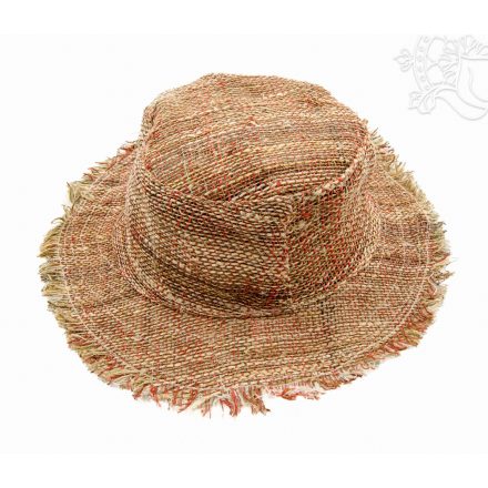 Kender (Hemp) kalap rusztikus stílusban - 34 cm