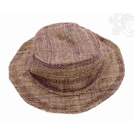 Kender (Hemp) kalap rusztikus stílusban - 34 cm