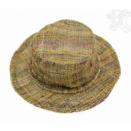 Kender (Hemp) kalap rusztikus stílusban - 34 cm