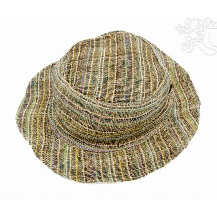 Kender (Hemp) kalap rusztikus stílusban - 34 cm
