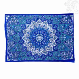   Elefántos, mandala mintás textil ágytakaró/falidísz – 140x198 cm